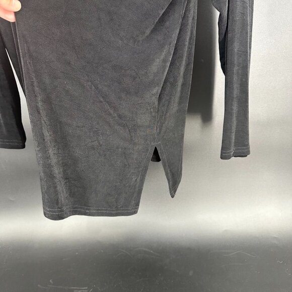 A Touch of Class Jacket Slinky Silky Smooth Open front Black Size L/XL - Picture 2 of 5